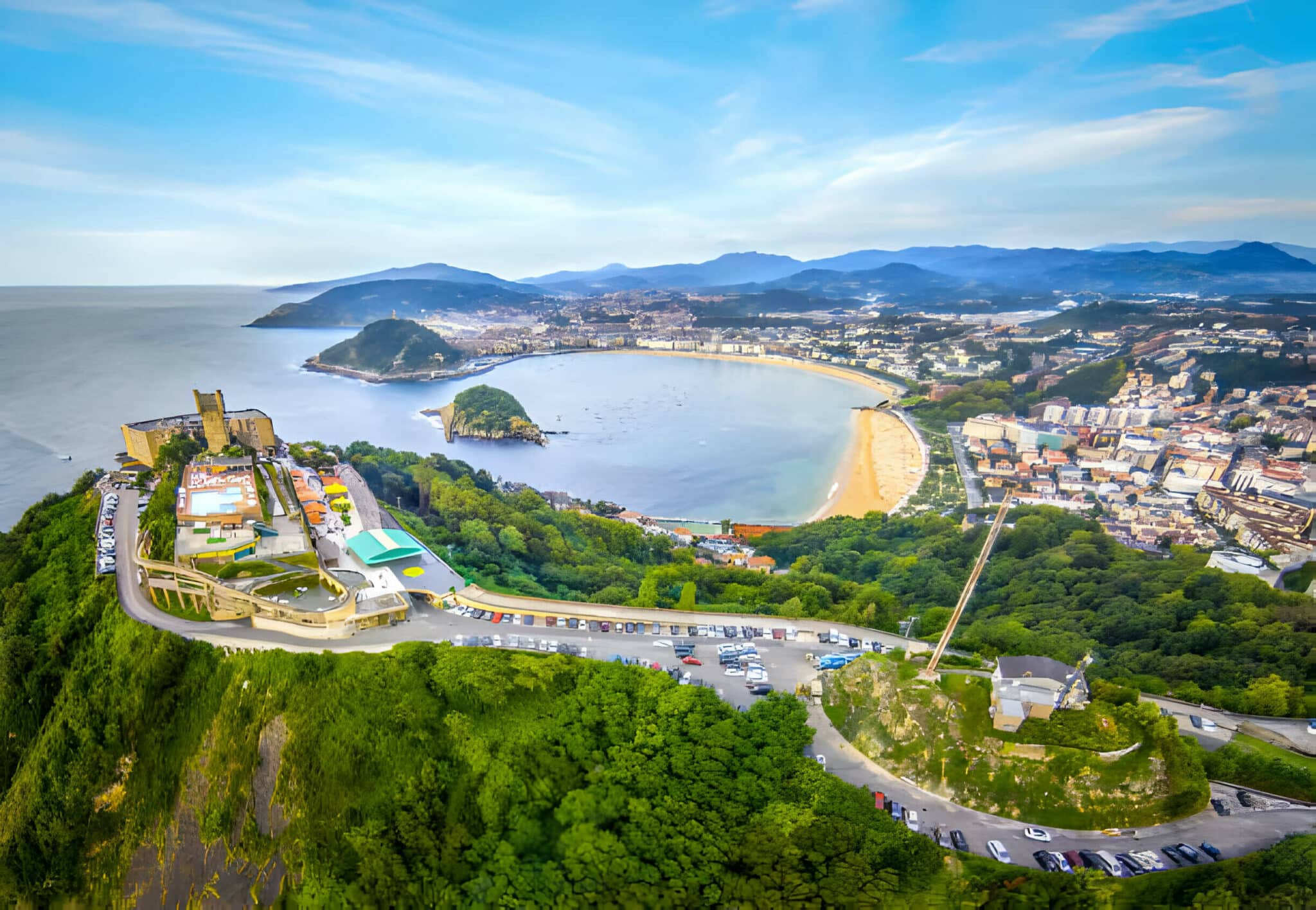 San Sebastián con niños, vistas de la bahía